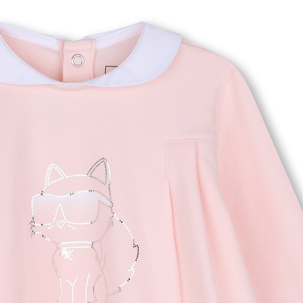 Robe manches longues pale blush, KARL LAGERFELD KIDS