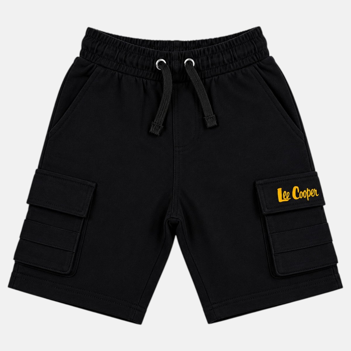 Bermuda cargo molletonné à cordon BARUDA noir, LEE COOPER