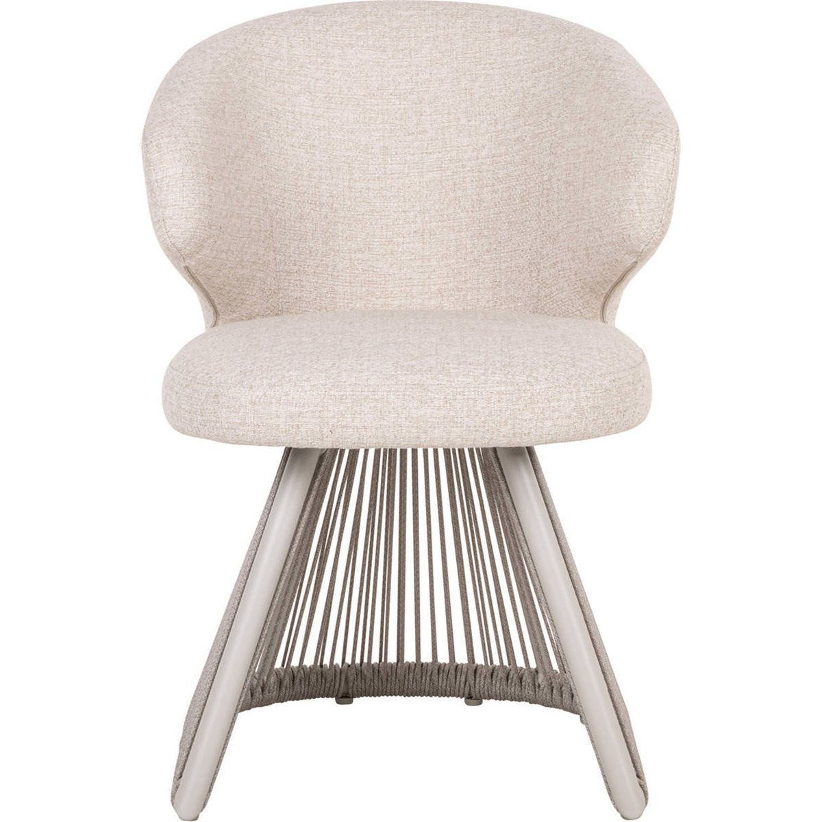 Chaise de repas outdoor en corde tressée beige alpine, RECOLLECTION