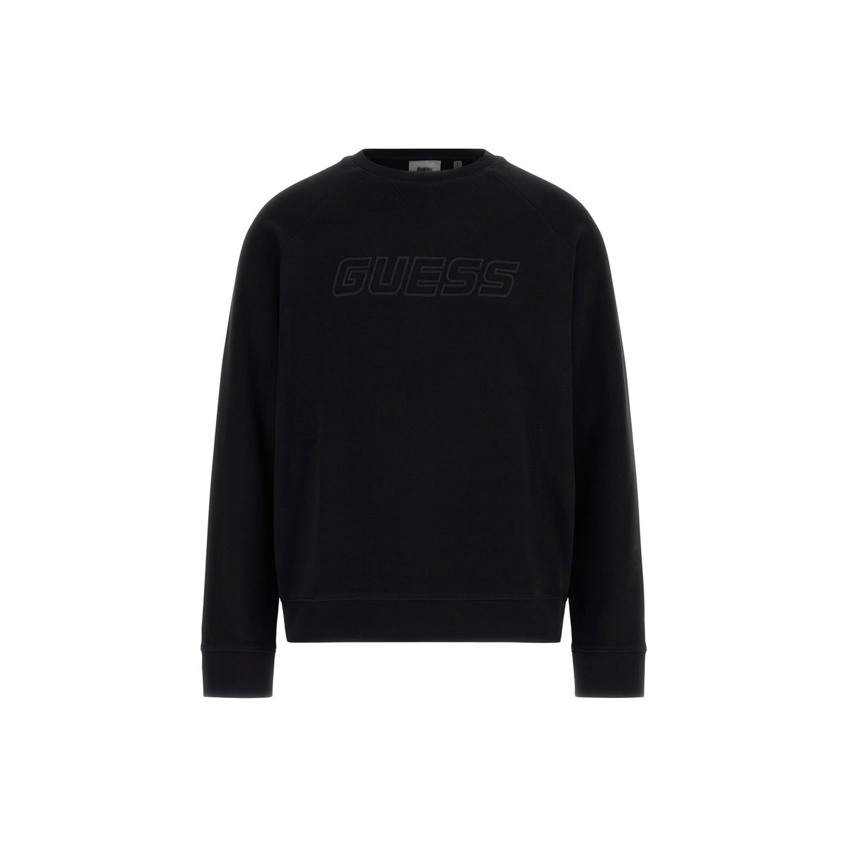 Sweat-Shirt Logo Frontal noir, GUESS