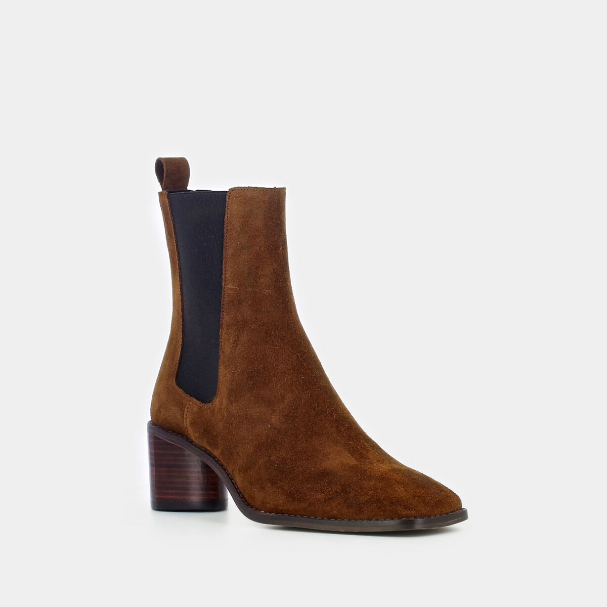 Bottines cuir suède Bergamote cognac, JONAK