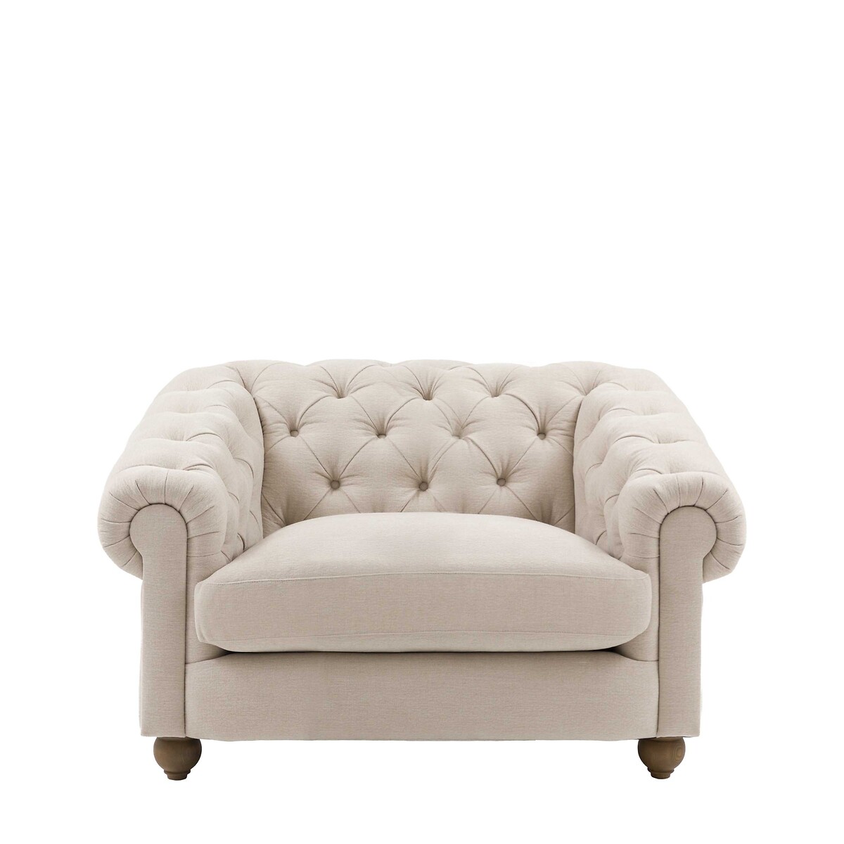 Charter Soft Linen Button-Back Armchair dusty, ÉDITÉ