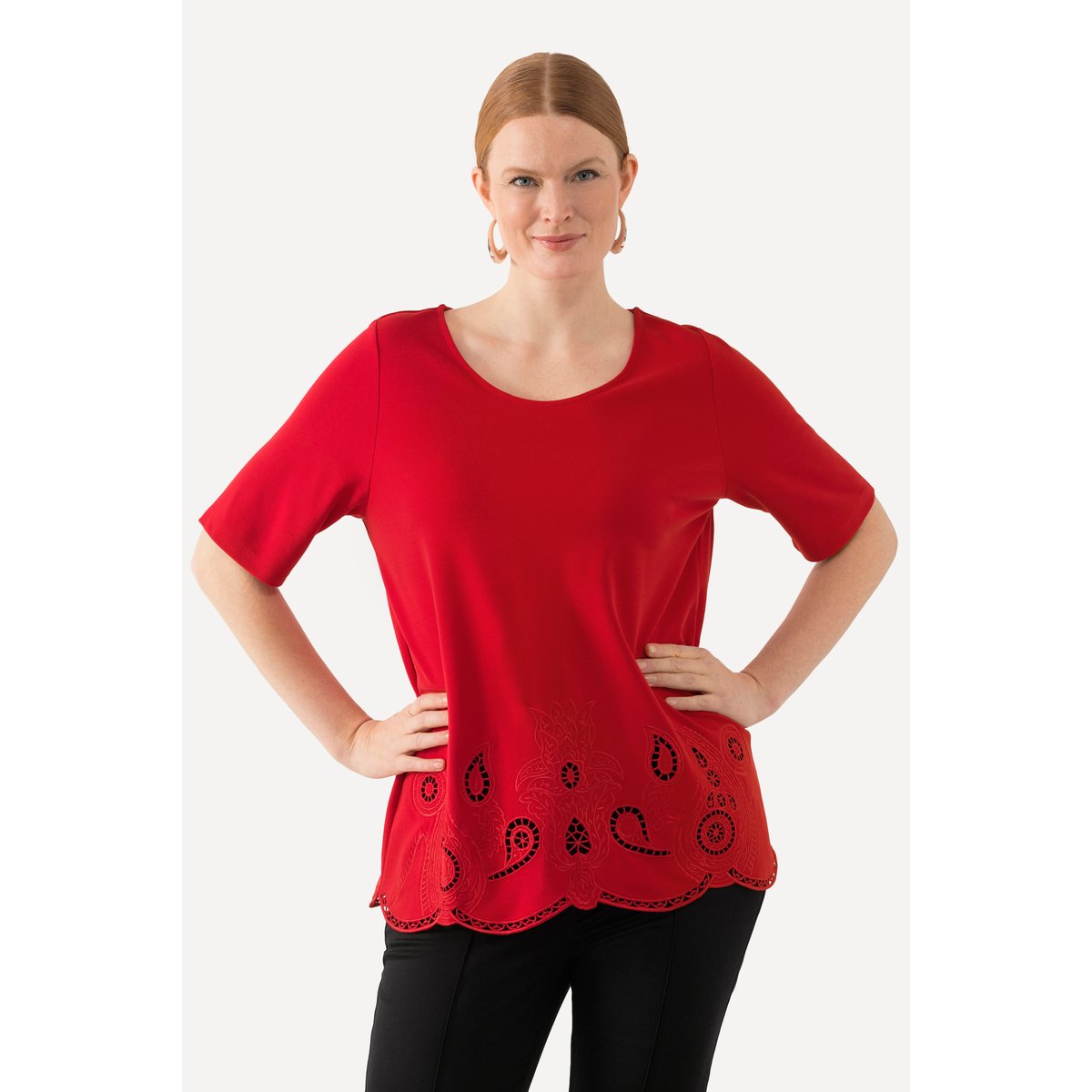 T-shirt à col rond et manches courtes salsa, ULLA POPKEN