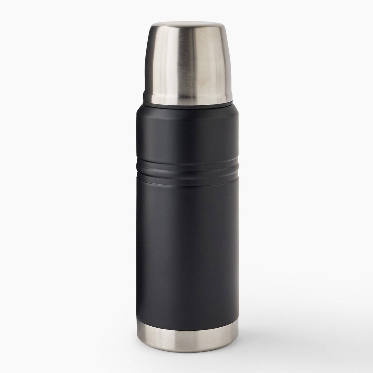 Bouteille isotherme 750ml, avec gobelet noir, MONOPRIX MAISON