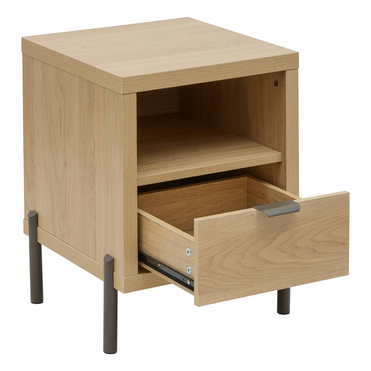 Table de chevet rectangulaire avec tiroir ALVO beige, 5FIVE SIMPLY SMART