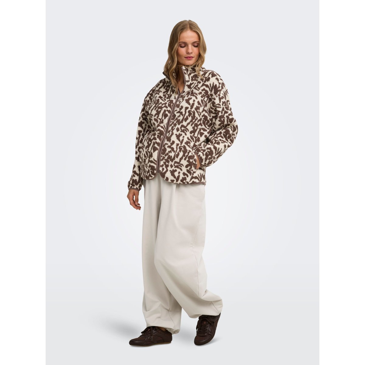 Sweat-Shirt En Polaire marron - bracken 1, ONLY