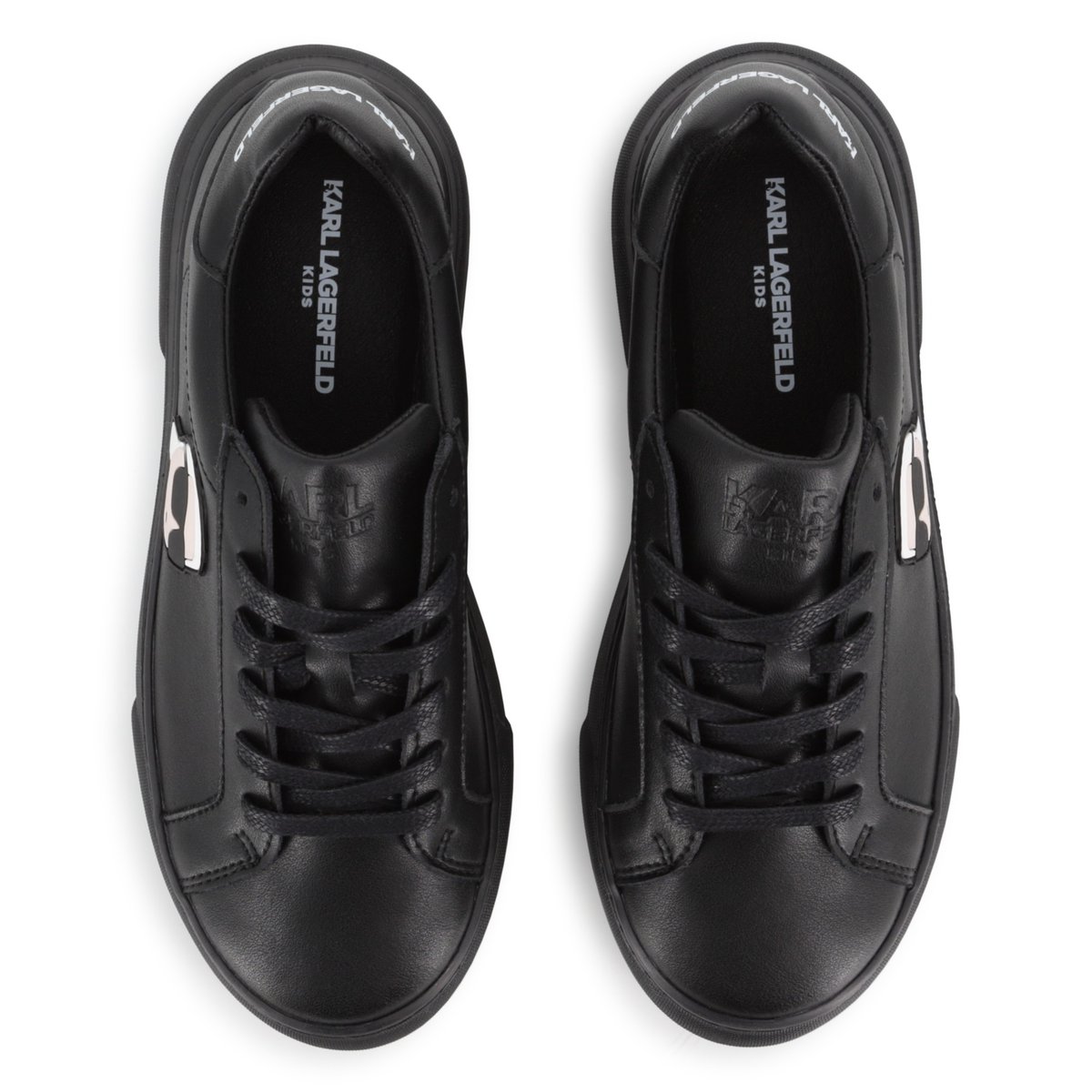 Baskets basse à lacets black, KARL LAGERFELD KIDS