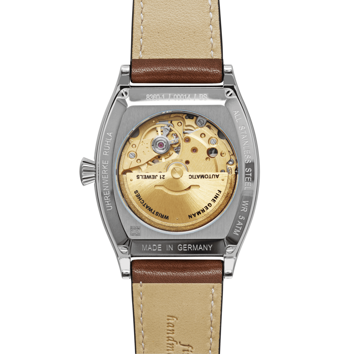 Montre Analogique METROPOLIS argenté blanc marron, ZEPPELIN