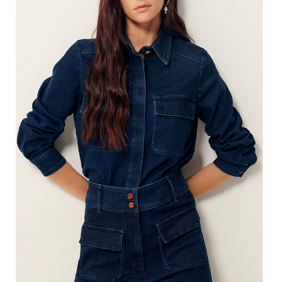 Chemise en jean manches longues GUGGEN brut, SESSUN