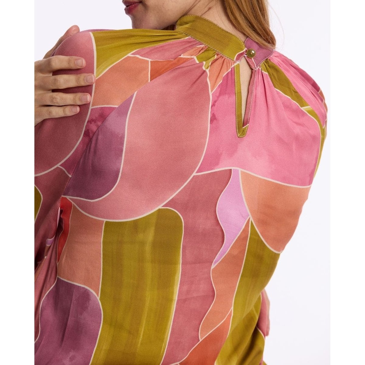 Chemisier de grossesse et d'allaitement Gaby rose, CACHE COEUR