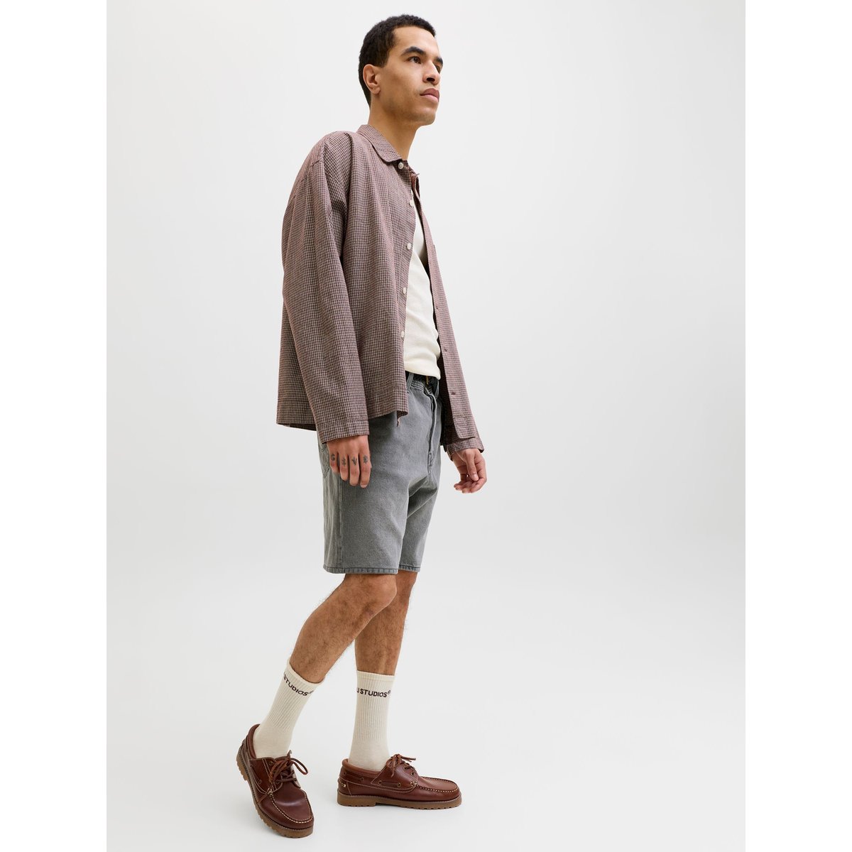 Short En Denim grey denim, JACK & JONES