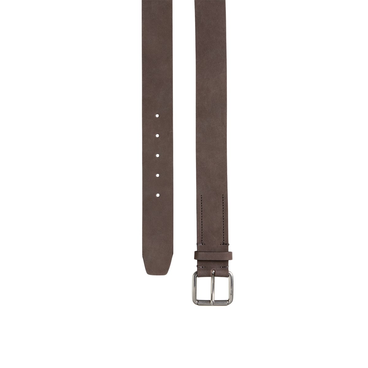 Ceinture modèle Aio en cuir nubuck souple gris, MARC O'POLO