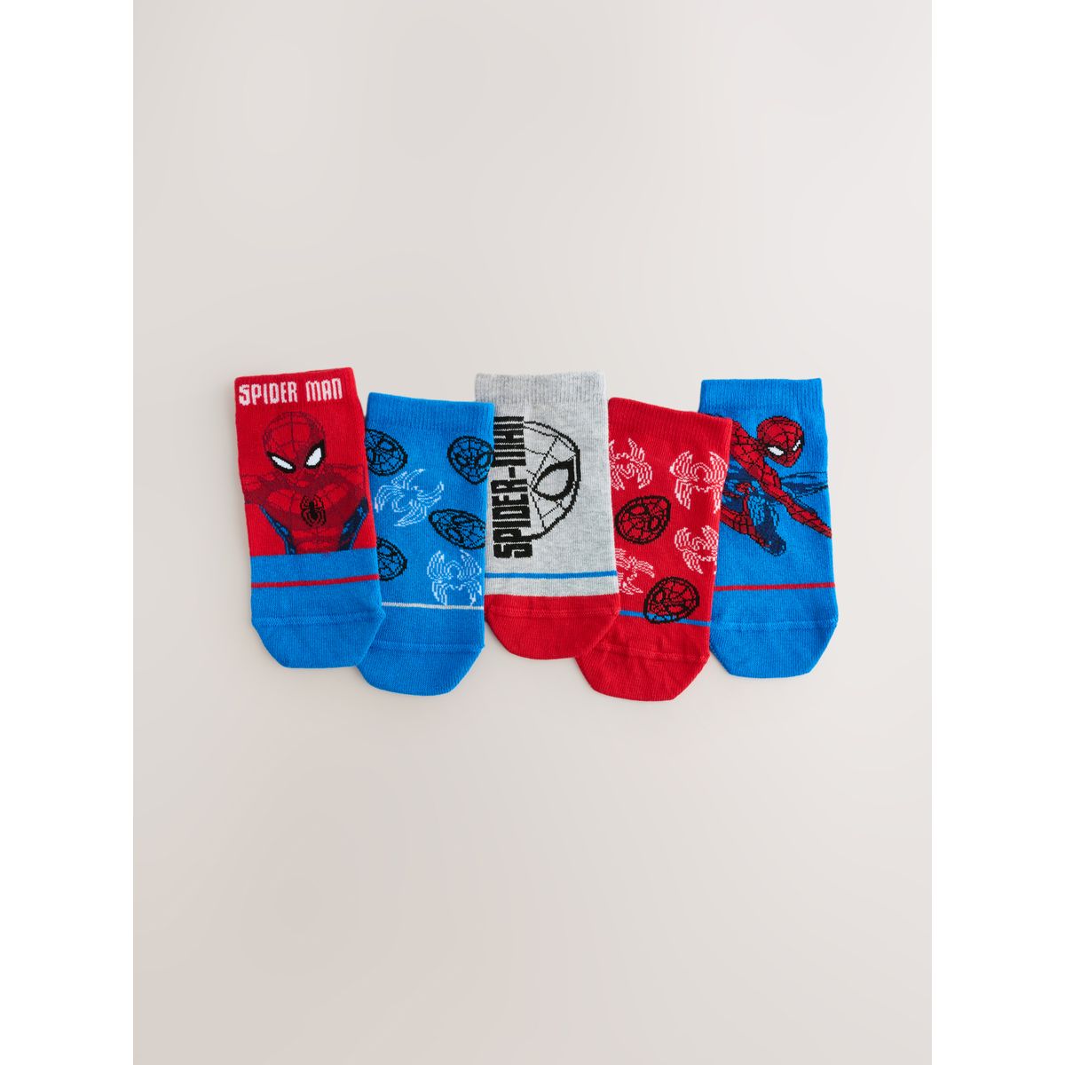Chaussettes de sport en coton, 5 paires spiderman, NEXT