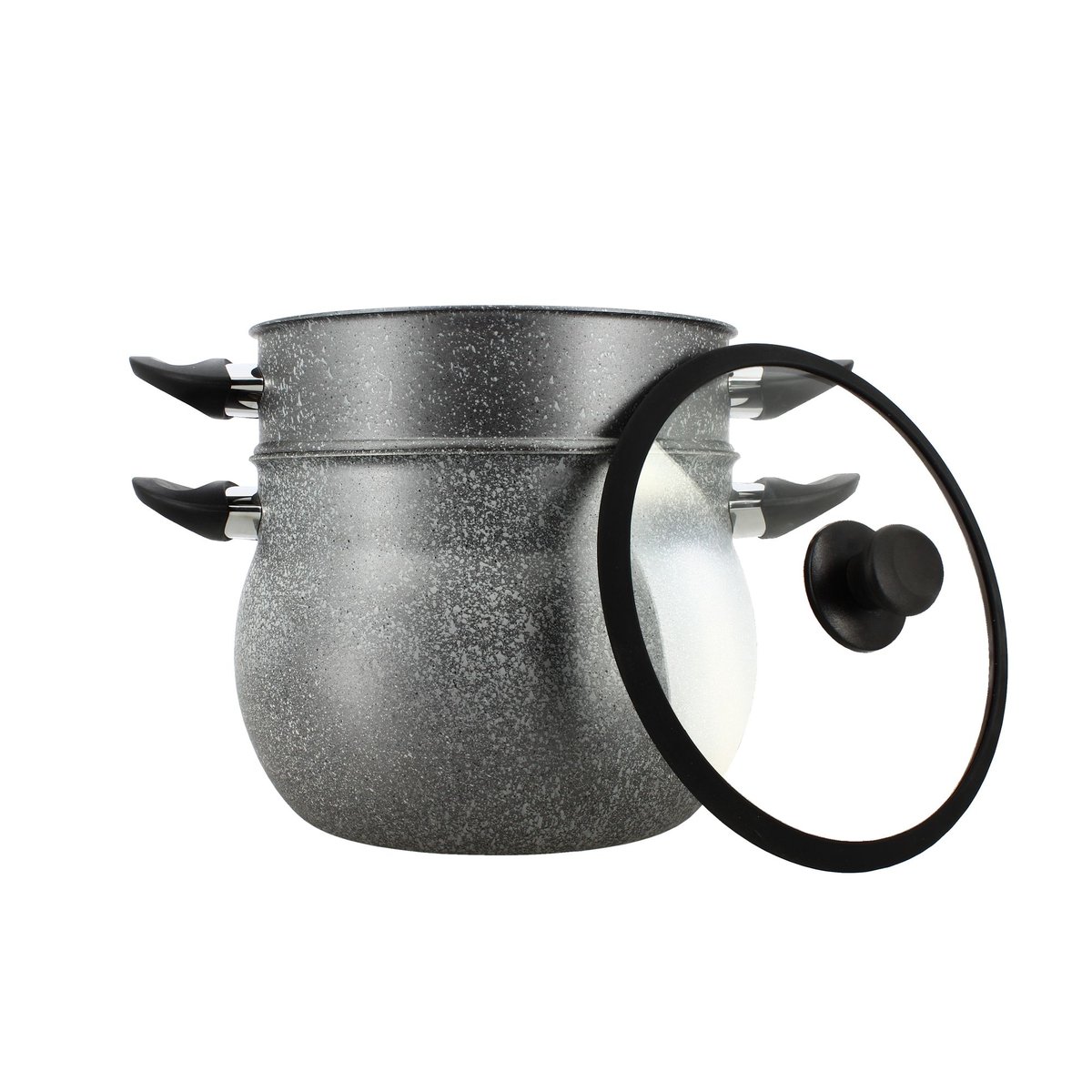 Couscoussier 9L en aluminium noir, MENASTYL