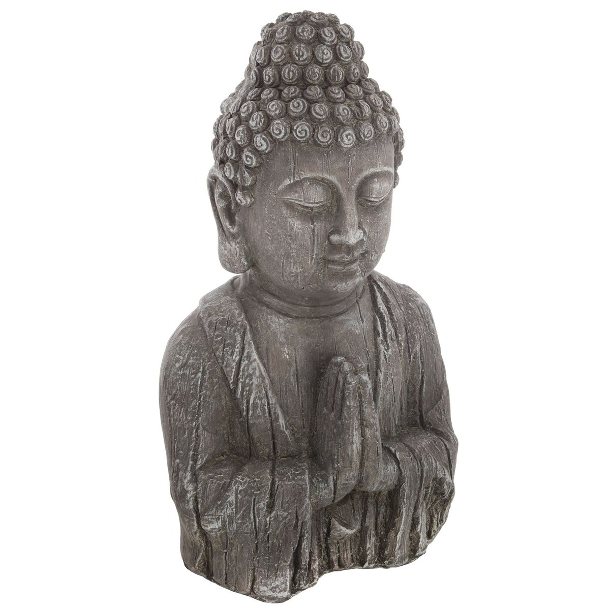 Statuette de bouddha décoration zen JAYAN gris, ATMOSPHERA