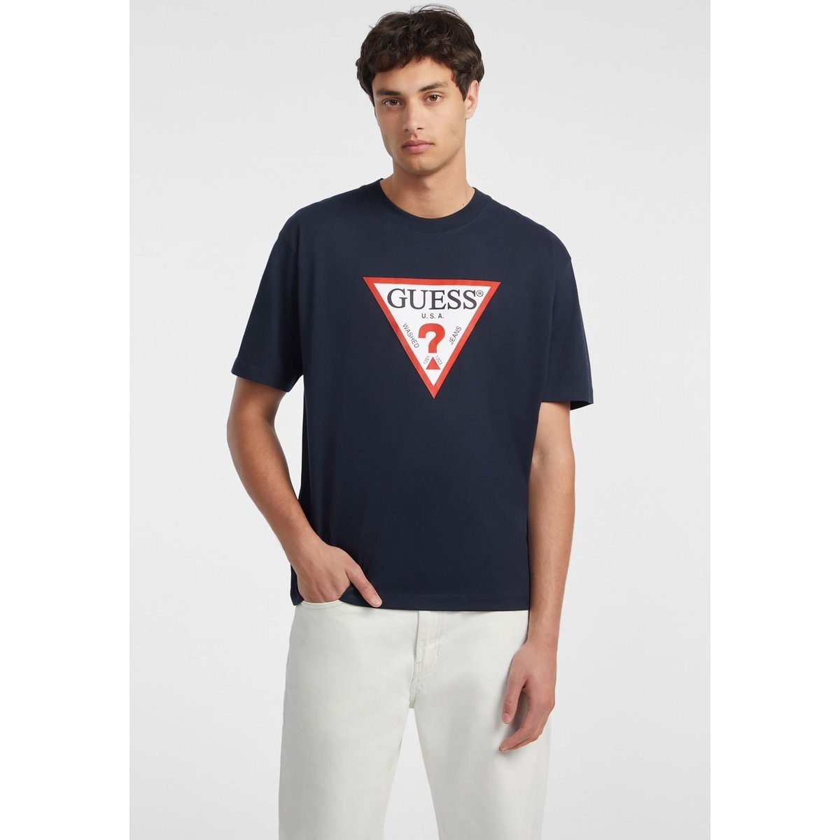 T-Shirt Iconic bleu foncé, GUESS