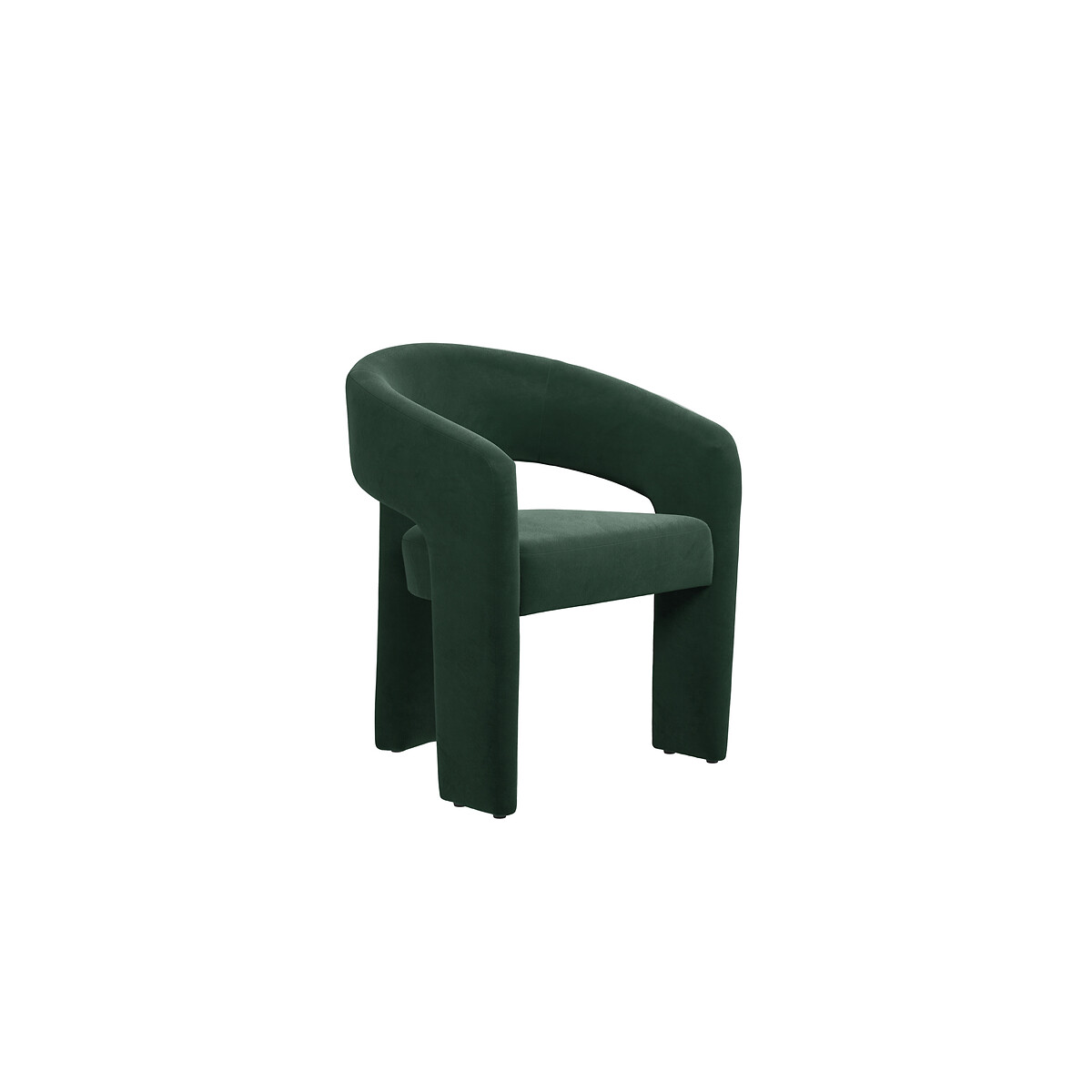 Isolde Velvet Sculptural Dining Chair forest green, SO'HOME