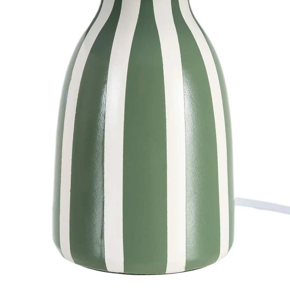 Lampe à poser céramique verte 22x22x30cm jaune, WADIGA