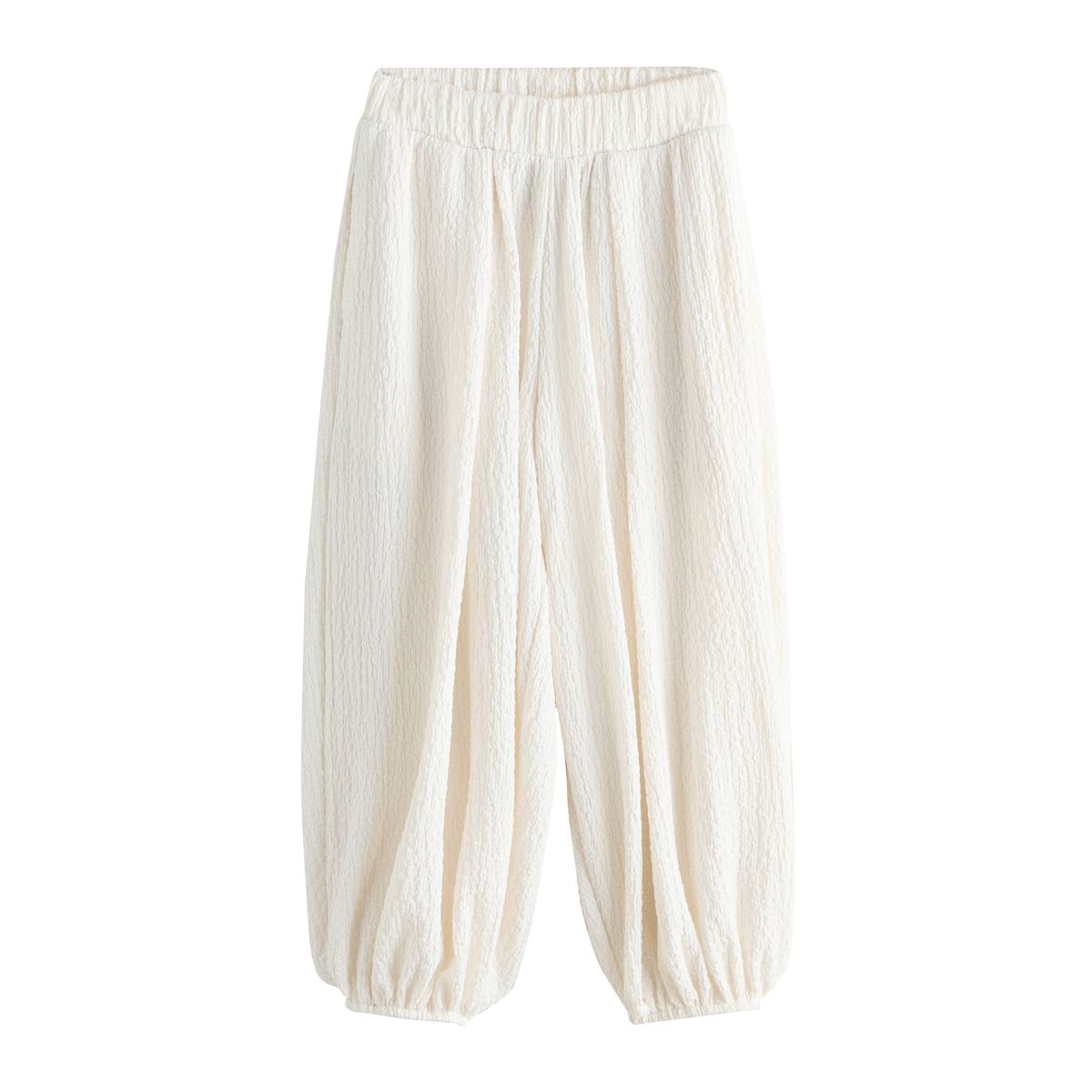 Pantalon ballon texturé blanc écru, NEXT