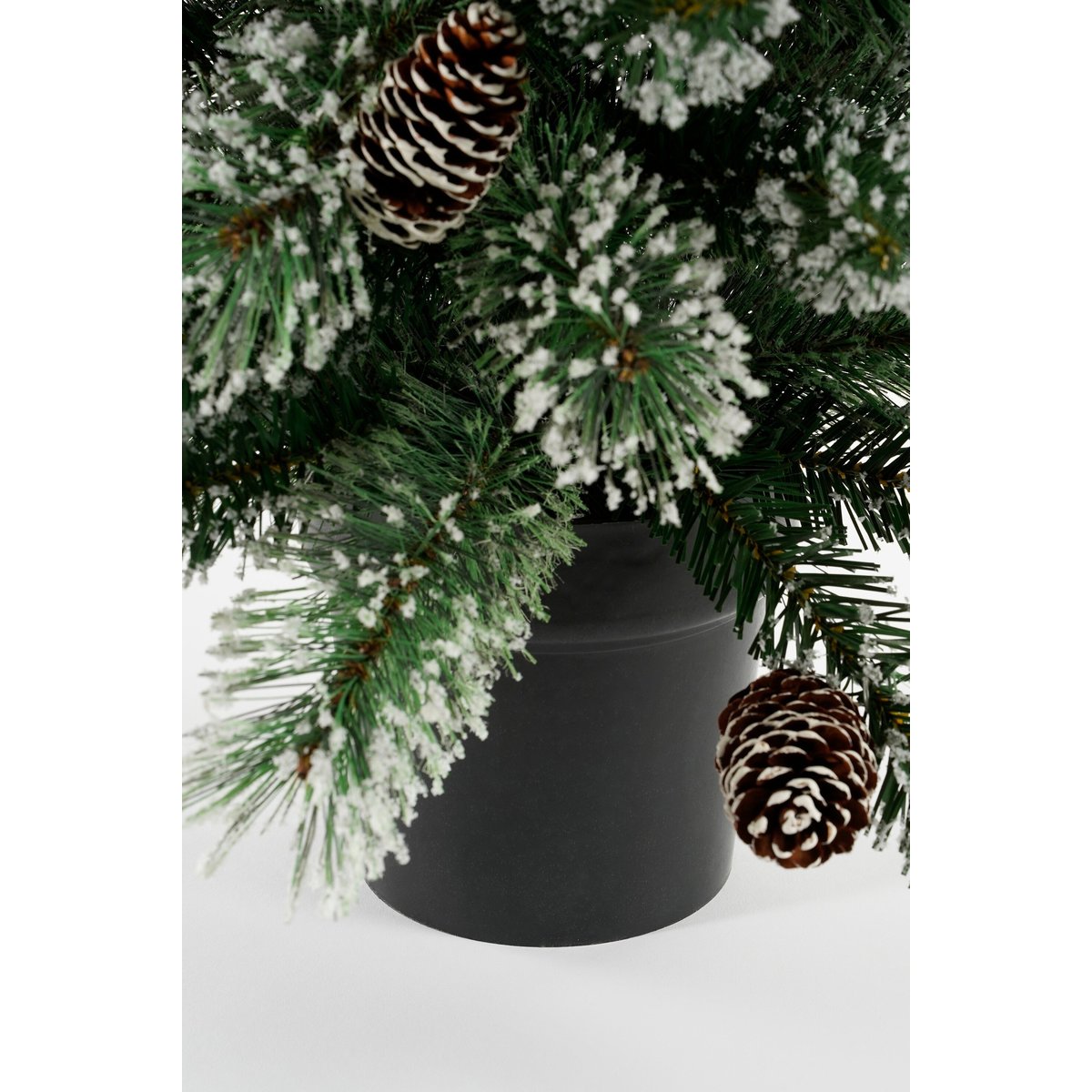 Sapin de Noël artificiel enneigé H90 cm VANDANS vert, BLACK BOX TREES