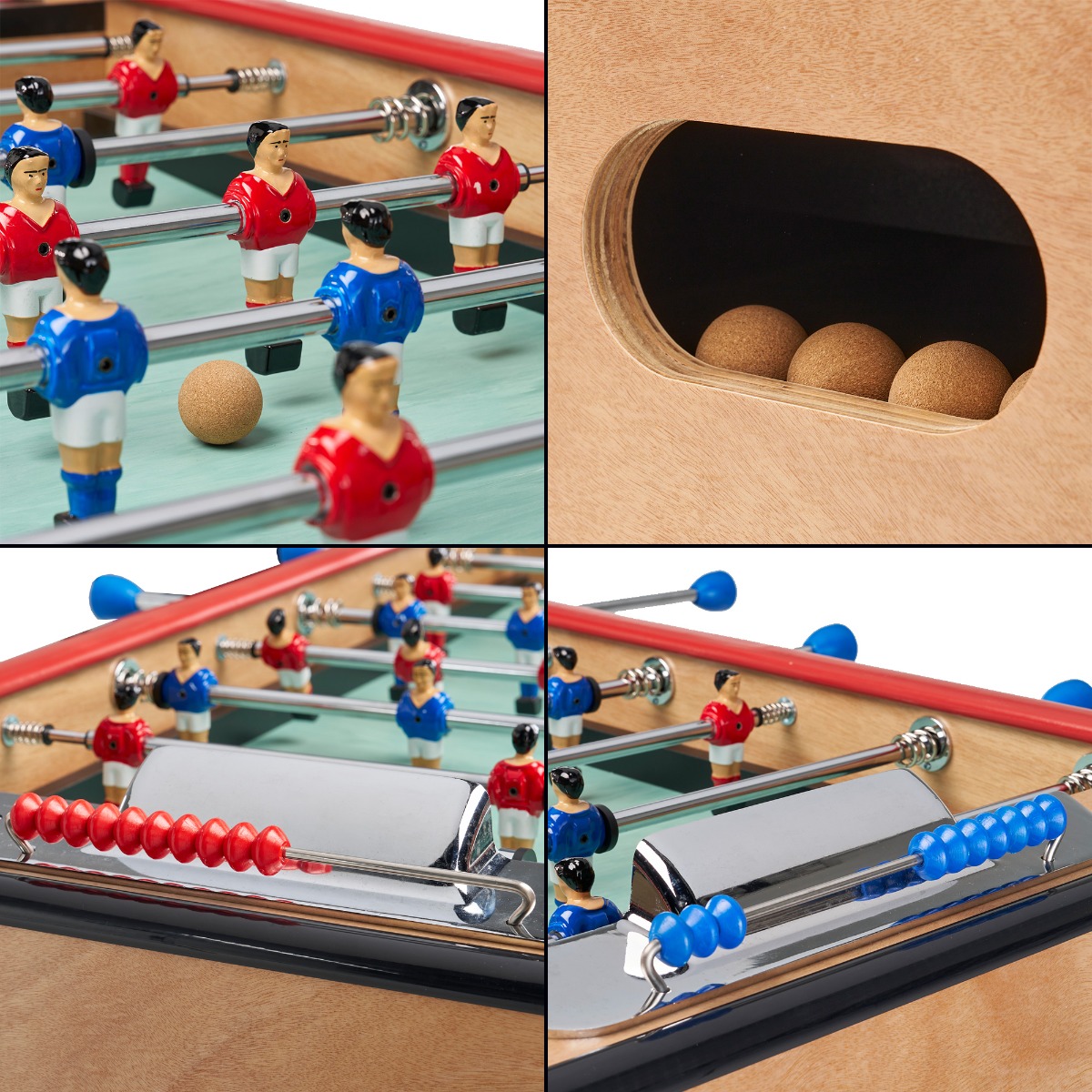 Babyfoot avec Monnayeur style bistrot pour les pros bois, KANGUI