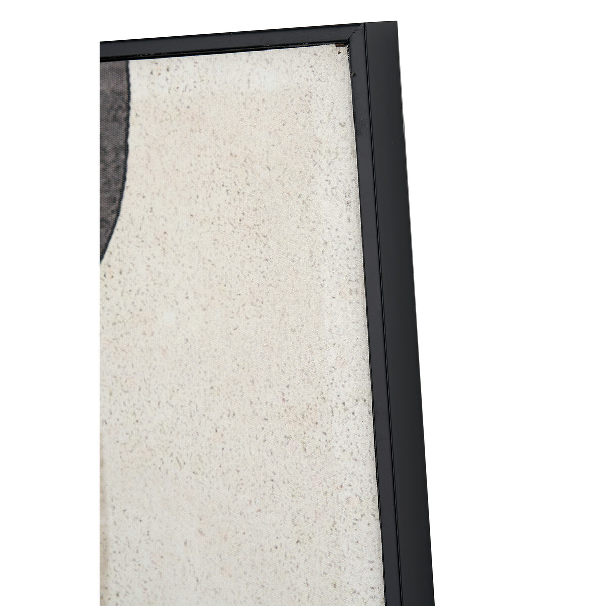 80 x 60cm Natural Canvas with Monochrome Ovals & Black Frame black/white, ÉDITÉ