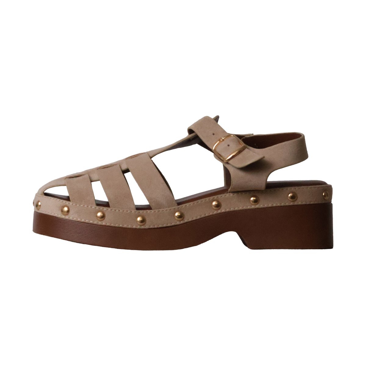 Sandales à Bride La Bottine Souriante Paris beige, ENZA NUCCI