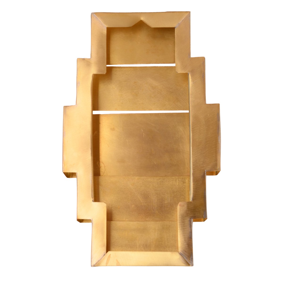 Applique murale rectangulaire en laiton -  LOJI doré, HOME MAISON