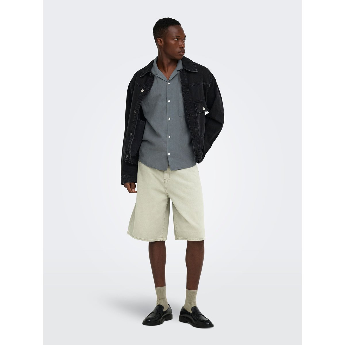 Chemise grise - stormy weather 1, ONLY & SONS