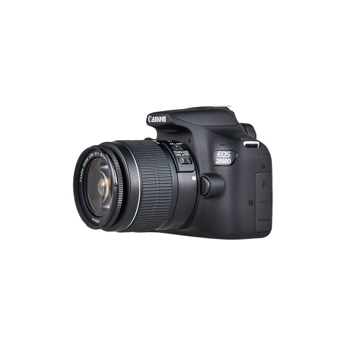 Appareil photo Reflex EOS 2000D+EF-S 18-55 IS II+Etui+SD16Go noir, CANON