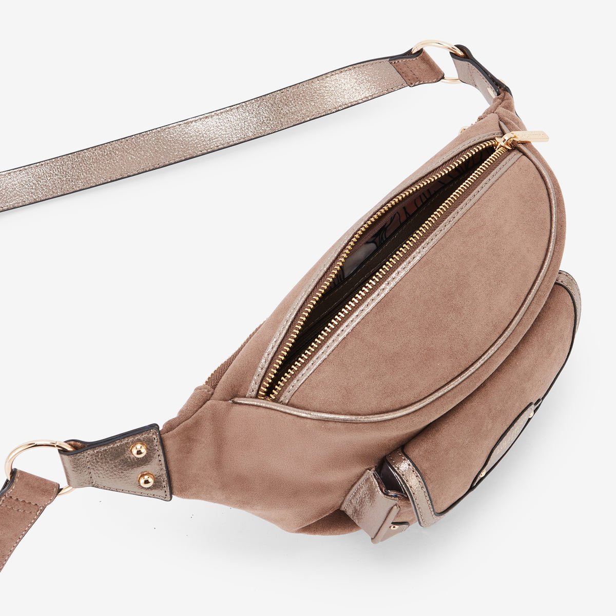 Ceinture banane Roberto doré,taupe, LOLLIPOPS