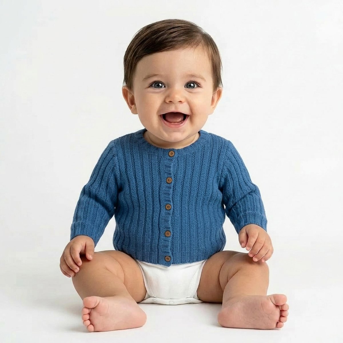 Cardigan bébé - Très bon état bleu, BONTON