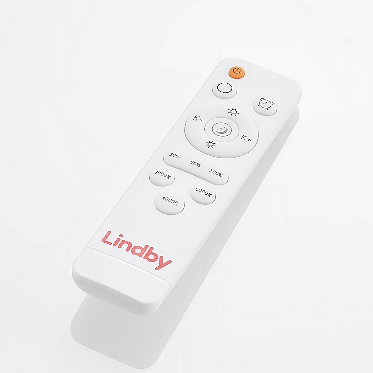 Plafonnier en bois moderneLED, Emiva bois clair, blanc, LINDBY