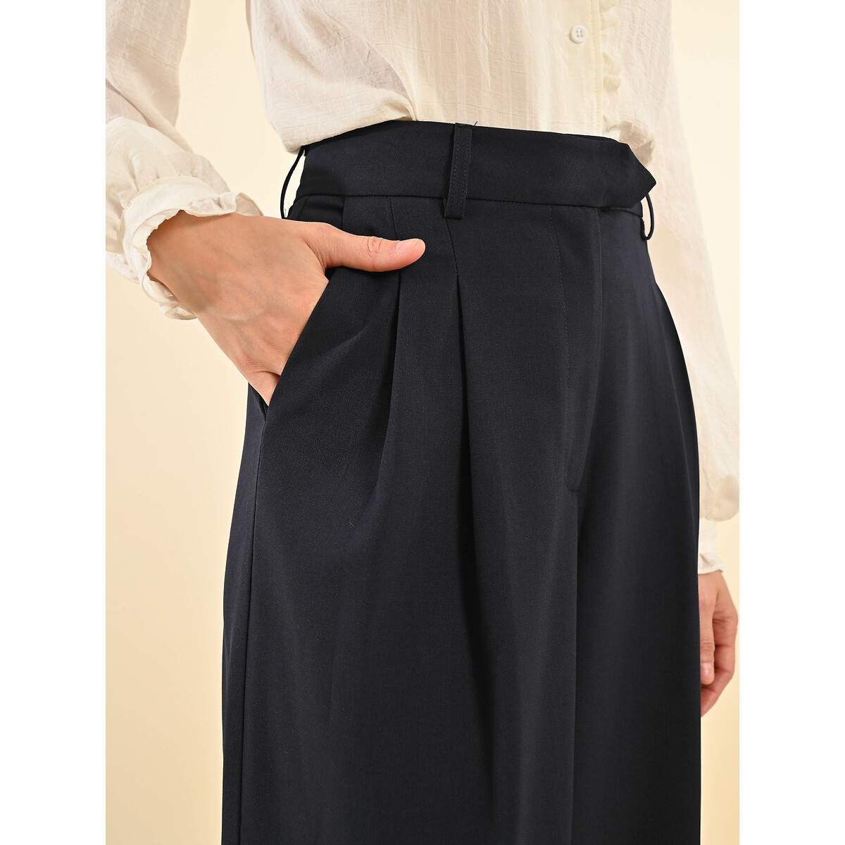 Palazzo Trousers navy blue, MOLLY BRACKEN