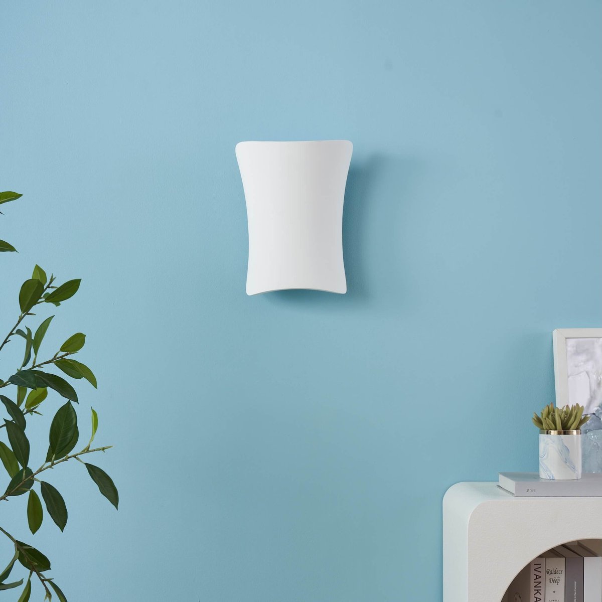 Applique murale courbée design - ZORIEL blanc, KOSILUM