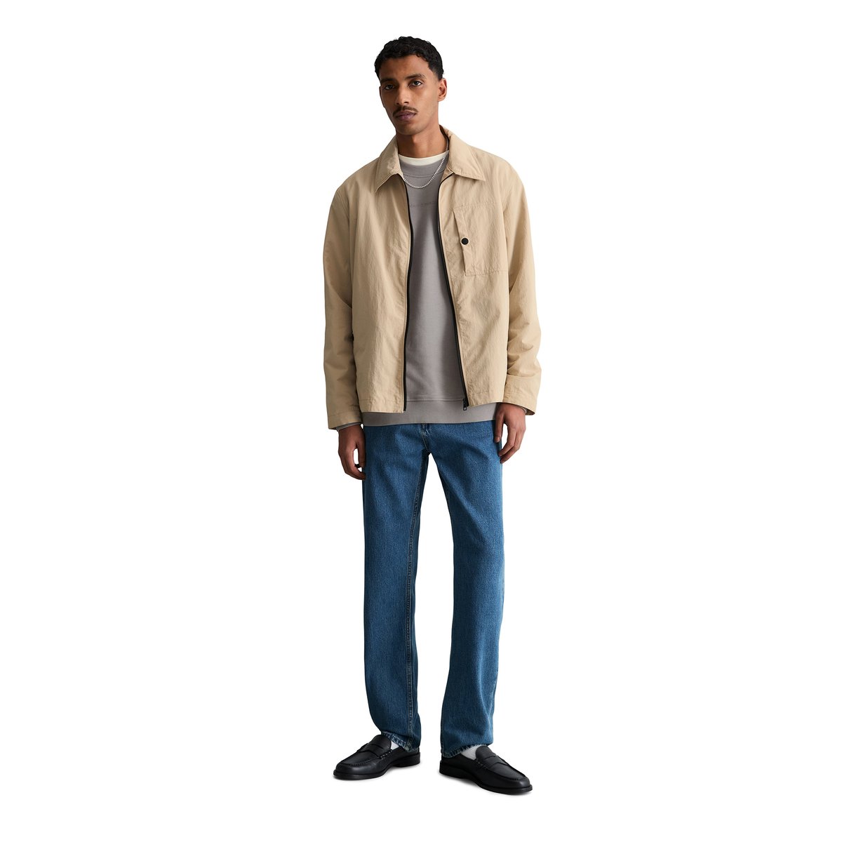 Veste outdoor regular en matériau recyclé hydrofuge beige, MARC O’POLO DENIM