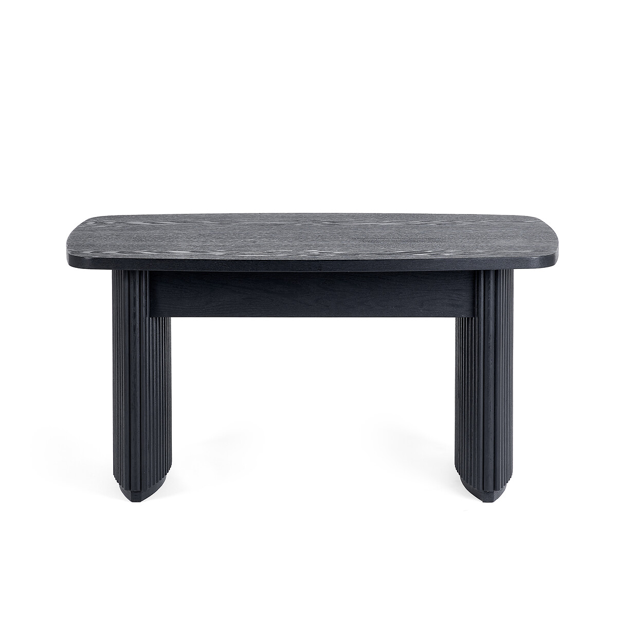 Lucien Fluted Wood Compact Coffee Table black, SO'HOME