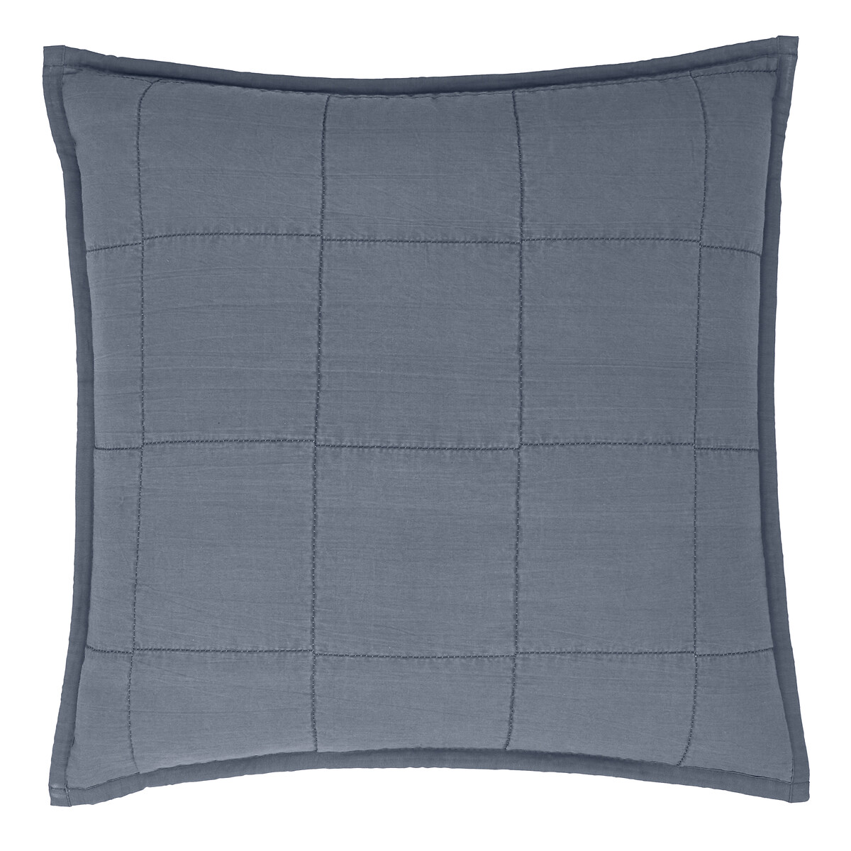 Hebden Washed Cotton  Filled Cushion denim blue, YARD