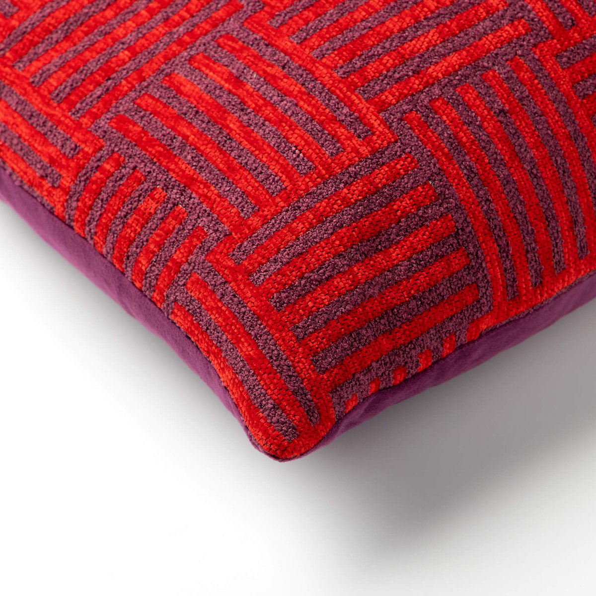 Housse de coussin Laurel paars, DUTCH DECOR