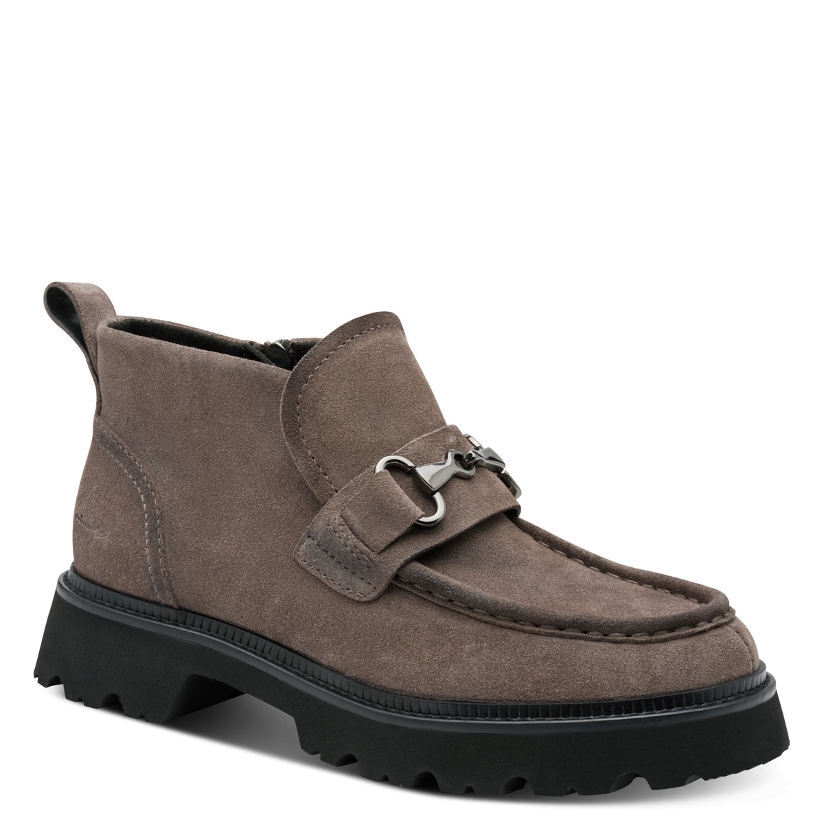 Bottine en cuir marron taupe, TAMARIS