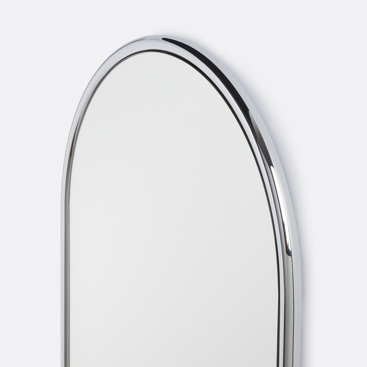 Miroir ovale en fer chromé, Eloka chrome, LA REDOUTE INTERIEURS