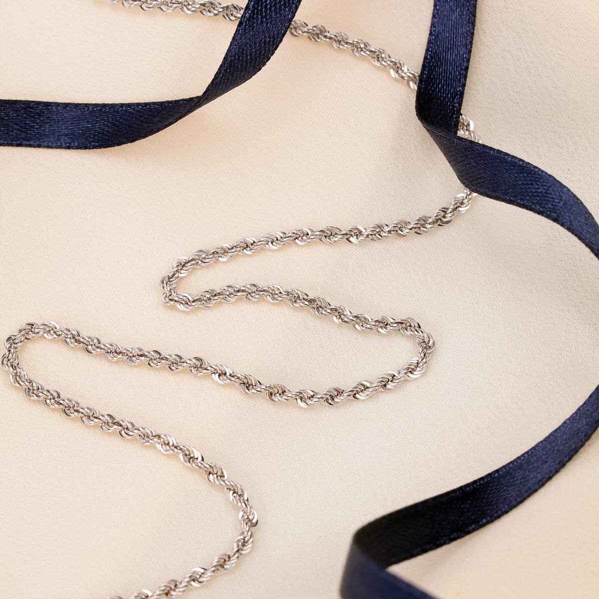 Collier en or blanc 750 CORDA argent, BLUESPIRIT