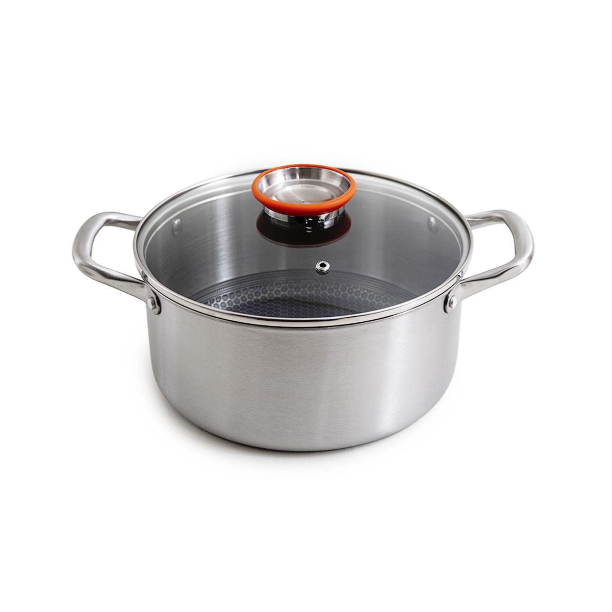 Set de 10 pièces triplex - "BlackSteel" couleur unique, LAGUIOLE CUISSON