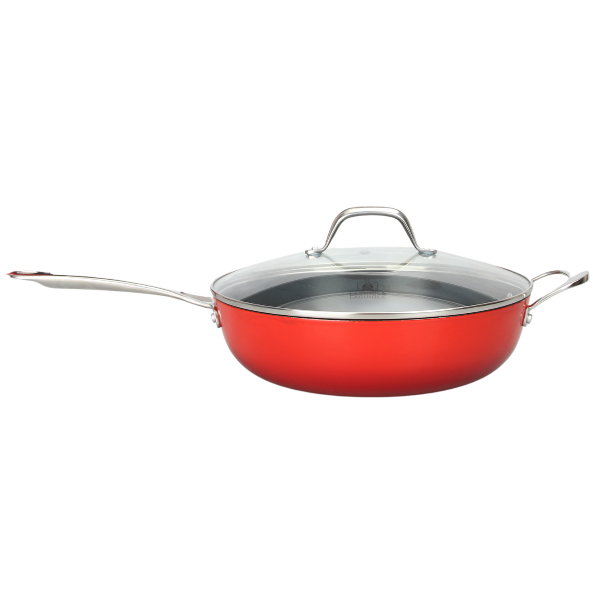 Sauteuse 32cm - "Red AirIron" couleur unique, LAGUIOLE CUISSON