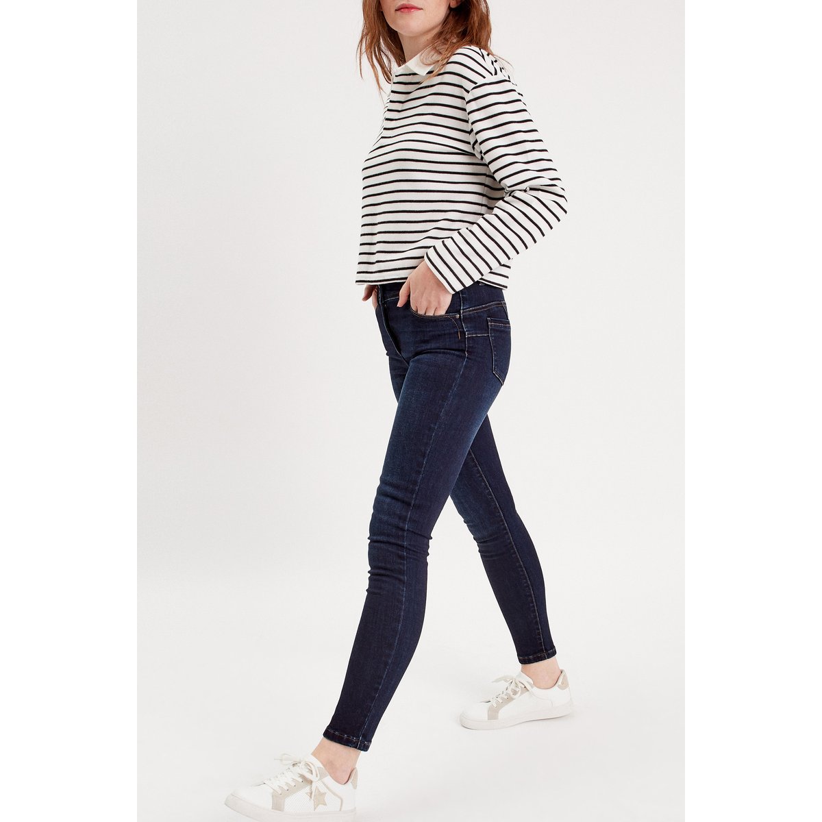 Jeans slim push-up denim brut, CACHE CACHE