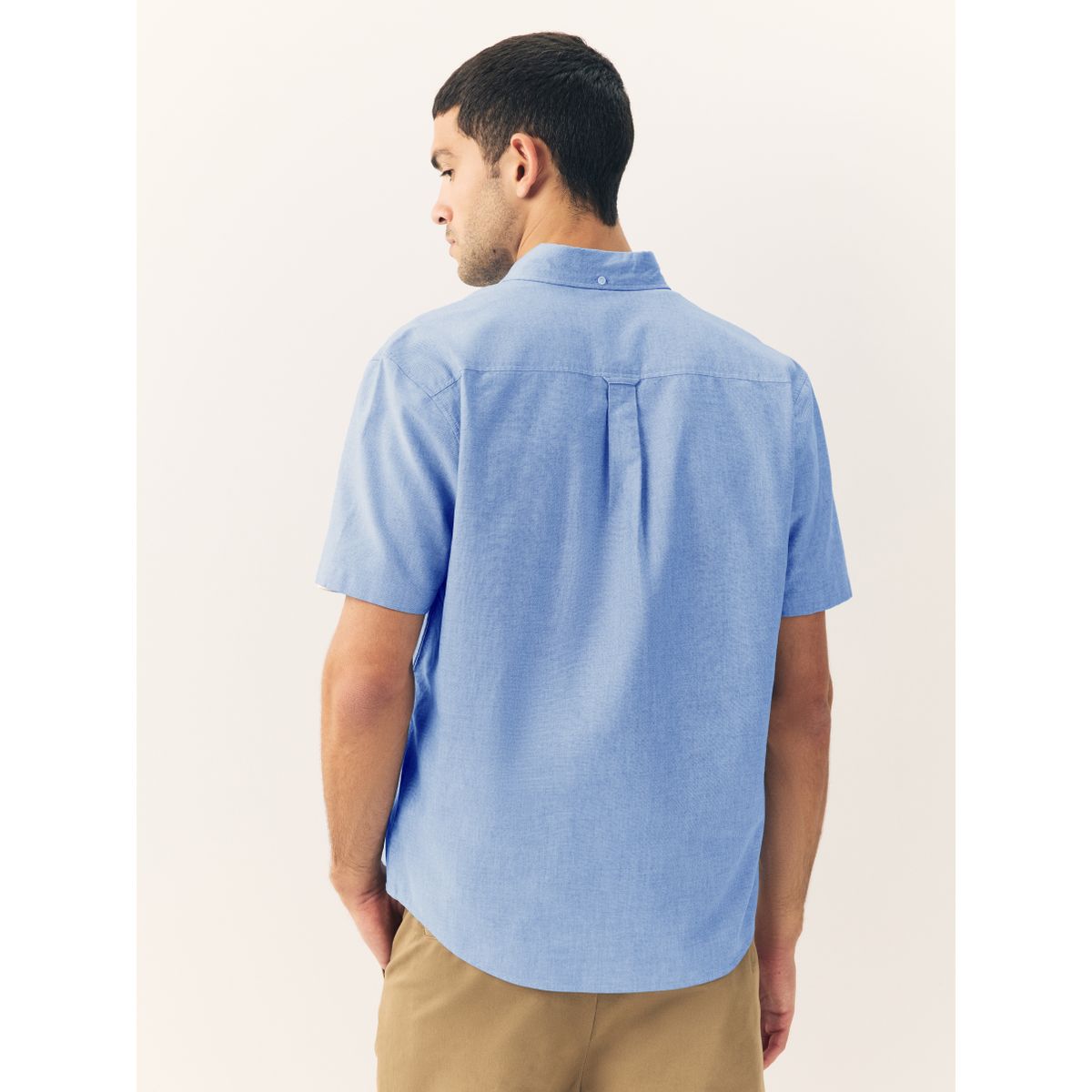 Chemise oxford à manches courtes bleu clair, NEXT