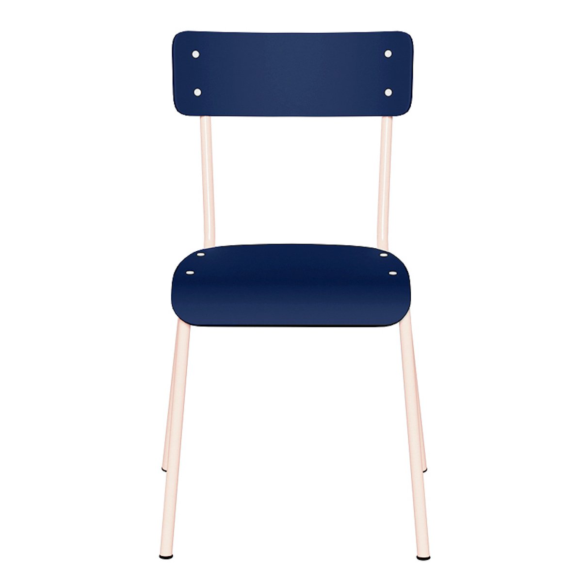 Chaise de salle à manger style vintage SUZIE bleu, LES GAMBETTES