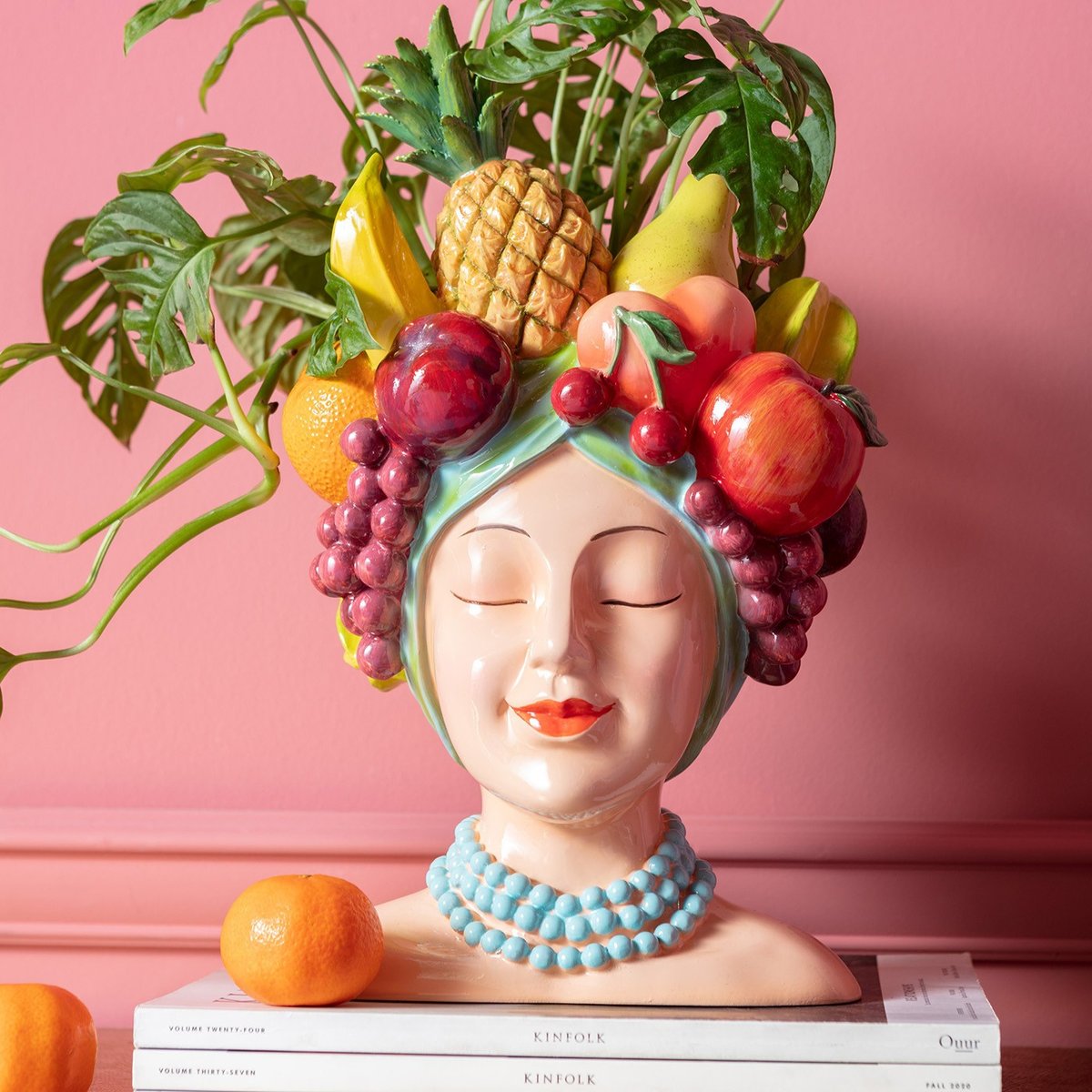 Vase femme fruits multicolore, KARE DESIGN