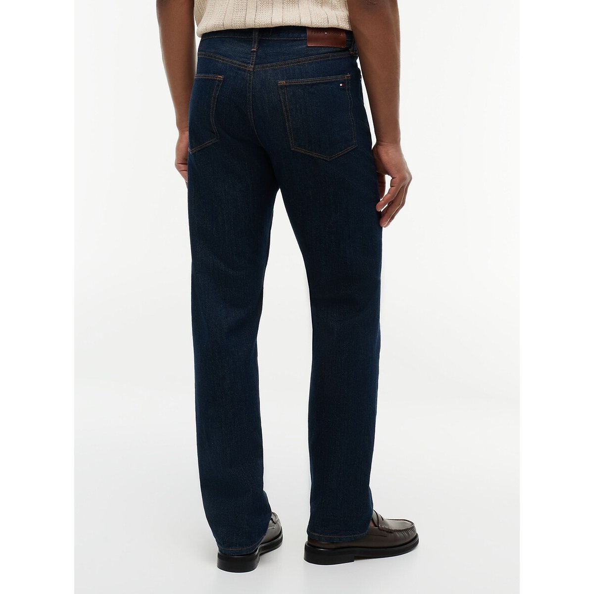 Jeans direitos ganga escura, TOMMY HILFIGER