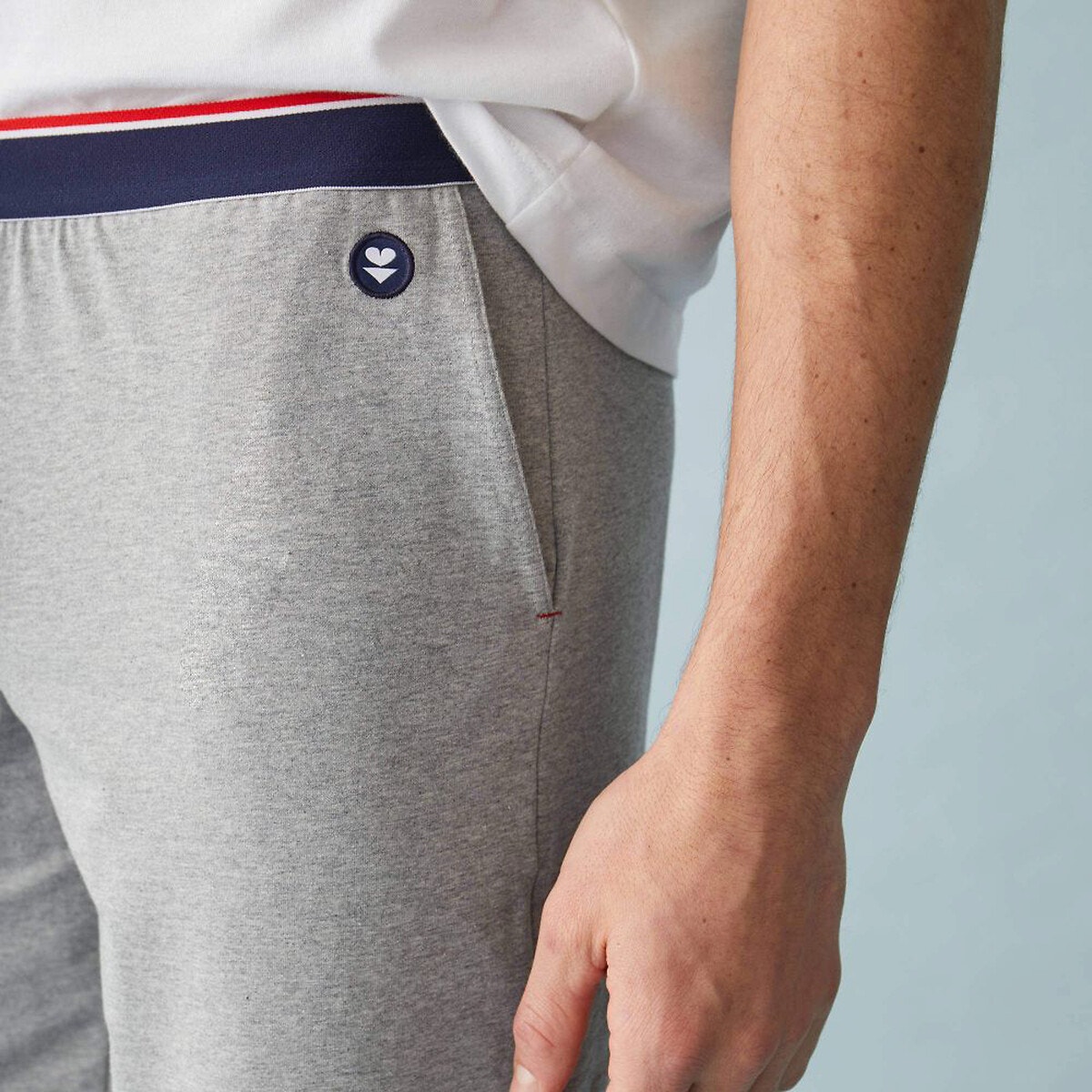 Short de pyjama Zouzou gris perle, LE SLIP FRANCAIS